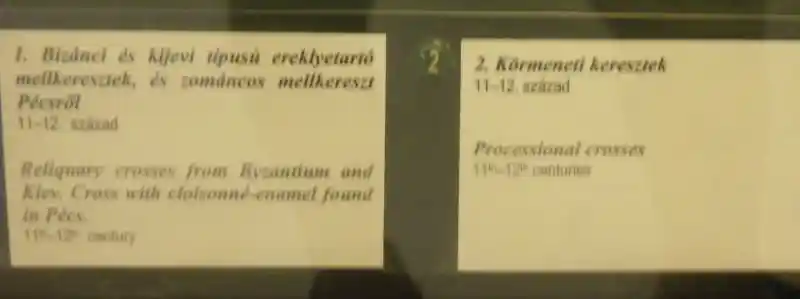 Processional crosses 11th to 12th century